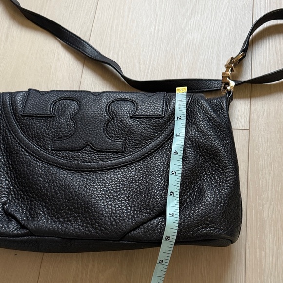 Tory Burch Flap Black Crossbody Bag with Gold Hardware - Picture 11 of 16